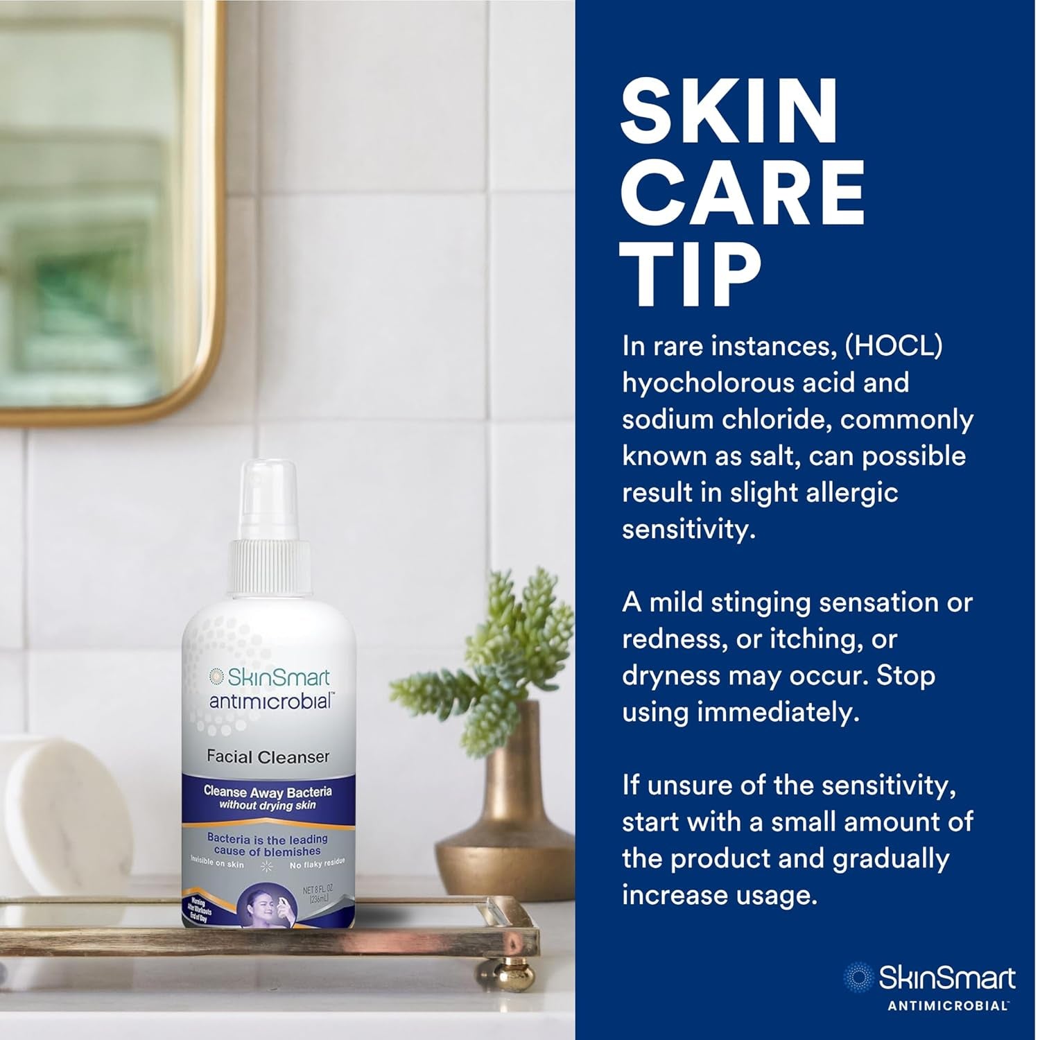 Hypochlorous Acid Facial Cleanser Spray for Breakouts